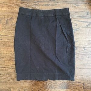 High Waisted Black Pencil Skirt